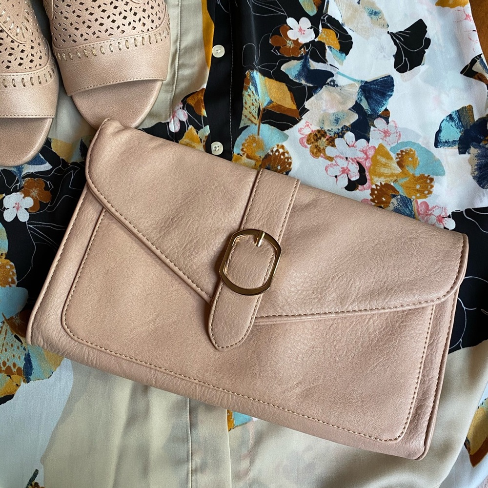 Charlie’s Blush Pink Envelope Clutch